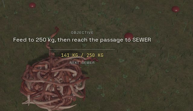 Close on the knot of worms